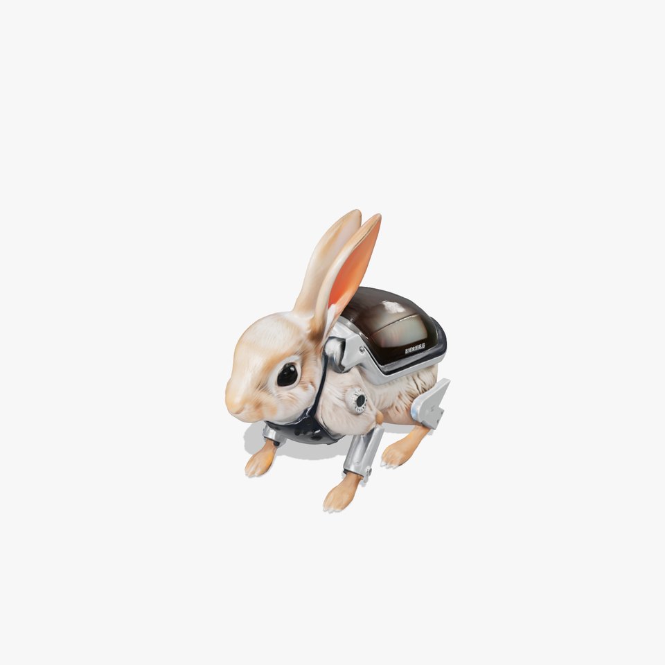 Xenon-Eared Space Rabbit with Protective Shell